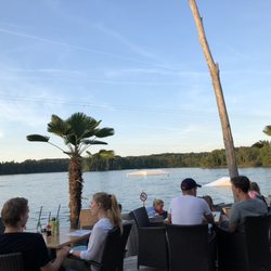 Amici Beach Club - Sonnenuntergang auf der Terrasse