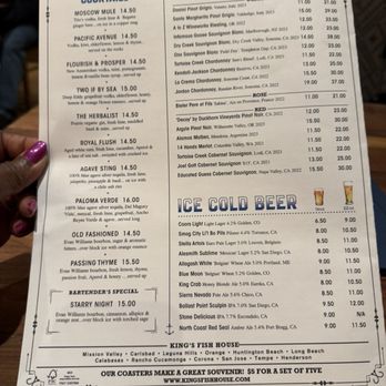 King's Fish House - Pine Ave - Menu - Seafood Near Me - Long Beach, California King's Fish House - Pine Ave - Menu - Seafood Near Me - Long Beach, California
