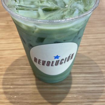 Revolucion - Matcha green tea latte with honey lavender and oat milk! - Coffee & Tea Near Me - Austin, Texas Revolucion - Matcha green tea latte with honey lavender and oat milk! - Coffee & Tea Near Me - Austin, Texas