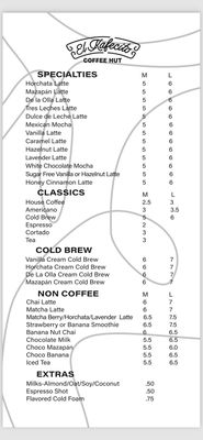 Menu photo 3 El Kafecito Otay San Diego, CA Menu photo 3 El Kafecito Otay San Diego, CA