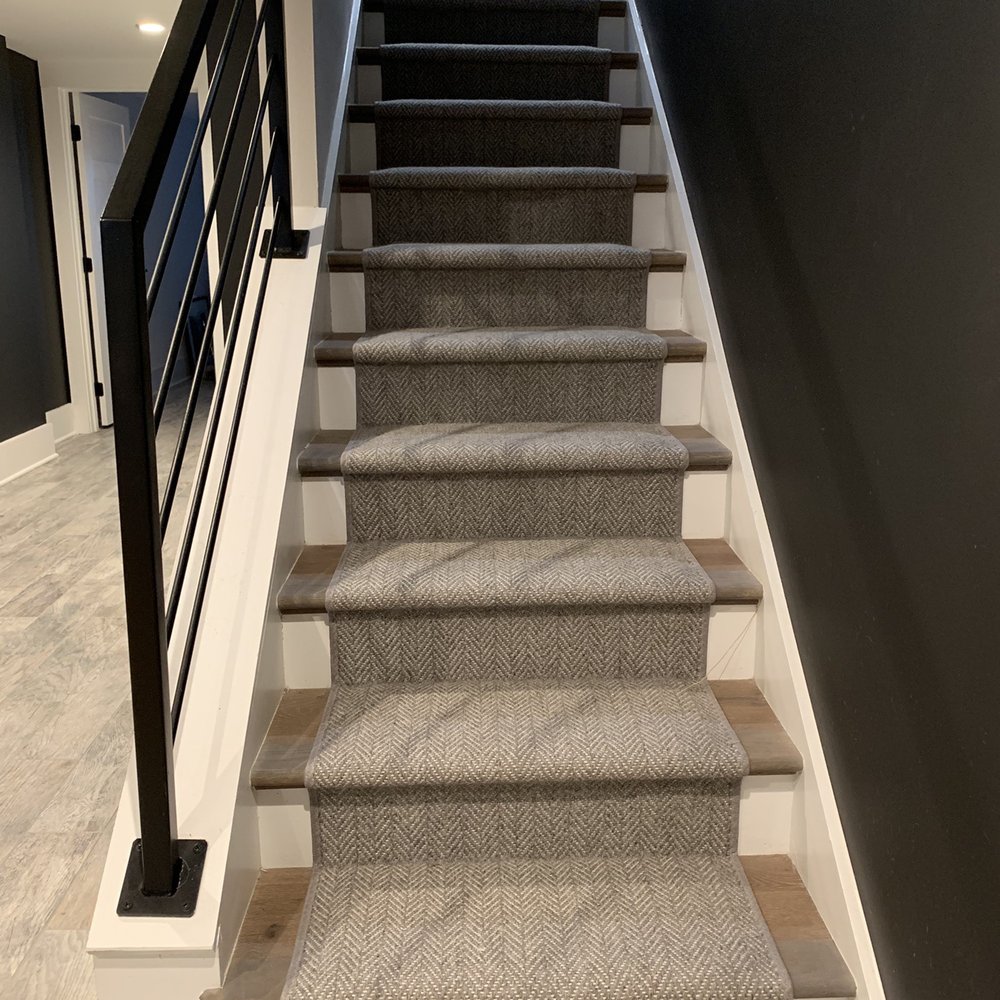 Floors On 14th - Staircase runners in the basement - Flooring Near Me - Washington, DC, District of Columbia Floors On 14th - Staircase runners in the basement - Flooring Near Me - Washington, DC, District of Columbia