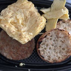 McDonald's - Supposed to be a Sausage Egg & Cheese McGriddle. This is how they gave me the wrong item, no wrapper just thrown in the container.