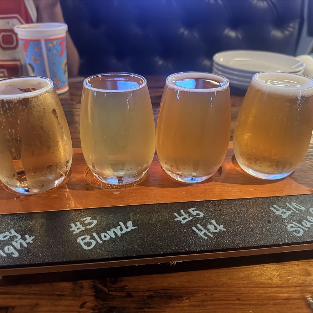 Finney's Crafthouse - Flight of beer - New American Near Me - Brea, California