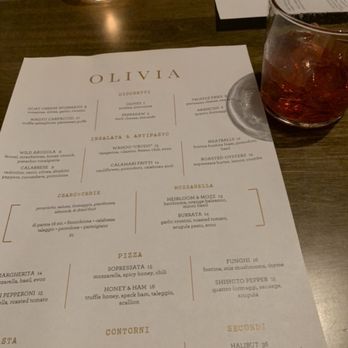 OLIVIA - Menu - Italian Near Me - Tampa, Florida OLIVIA - Menu - Italian Near Me - Tampa, Florida