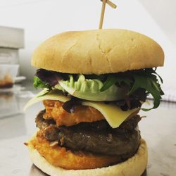 Pigface Seafood - Potato scallop burger