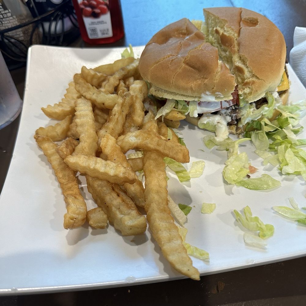 Corona Beach House - Cheeseburger and fries - American Near Me - Miami, Florida
