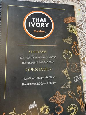 Menu photo 7 Thai Ivory Cuisine Upland, CA Menu photo 7 Thai Ivory Cuisine Upland, CA