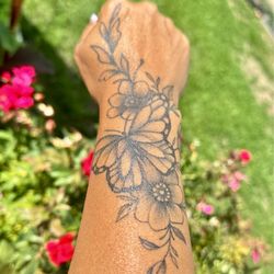 Hidden Cove Tattoo - Tribute to my Grandmother  Your spirit is always with me  forever in my heart   Tattoo by Paul