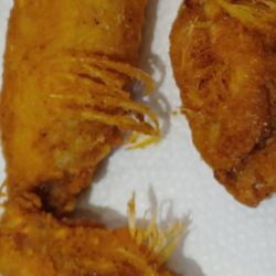 Franks Pizza and Chicken - Feathers on wings purchased from Frank's pizza in Millvale PA
