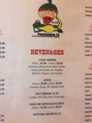 Menu photo 4 Paul's Cafe Ponchatoula, LA Menu photo 4 Paul's Cafe Ponchatoula, LA