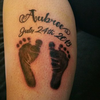 Clean Slate Tattoo & Piercing Studio - My daughters footprints - Piercing Near Me - Centennial, Colorado
