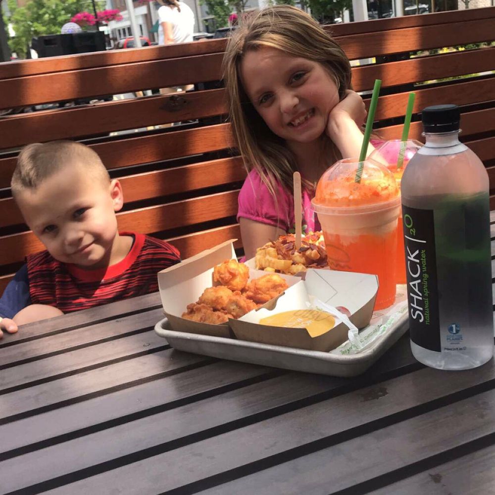 Shake Shack Lexington - My lunch dates with their chicken bites, orange cream floats, bacon cheese fries and my water. - Fast Food Near Me - Lexington, Kentucky Shake Shack Lexington - My lunch dates with their chicken bites, orange cream floats, bacon cheese fries and my water. - Fast Food Near Me - Lexington, Kentucky