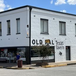Exterior outside entrance of Old Pal Bar Texas Tavern - Lockhart, Texas Exterior outside entrance of Old Pal Bar Texas Tavern - Lockhart, Texas