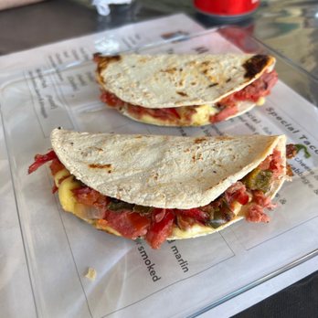 1 & Only Tacos - Smoked fish (marlin) Tacos with cheese. A M A Z I N G $55 pesos - Tacos Near Me - Cabo San Lucas, BCS