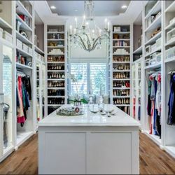 Heart of the Home Organizing - Magazine worthy master bedroom closet designed and organized
