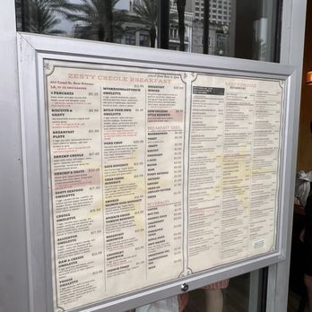 Zesty Creole - Menu outside - Cajun/Creole Near Me - New Orleans, Louisiana Zesty Creole - Menu outside - Cajun/Creole Near Me - New Orleans, Louisiana