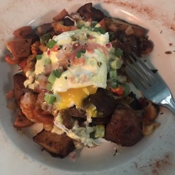 Lily's Seafood - Bayou breakfast...so good! Like jambalaya and eggs bennie combined - Breweries Near Me - Royal Oak, Michigan