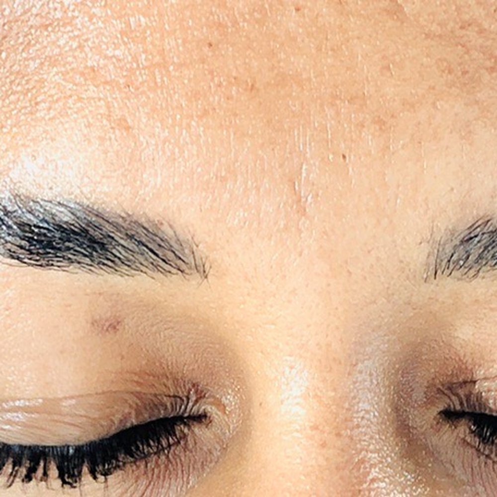 Microblading and brow lamination