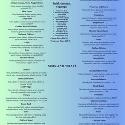 Pier 19 Country Store - Our new menu