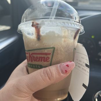 Krispy Kreme - Took pic as soon as received (before drinking) - Donuts Near Me - North Wales, Pennsylvania