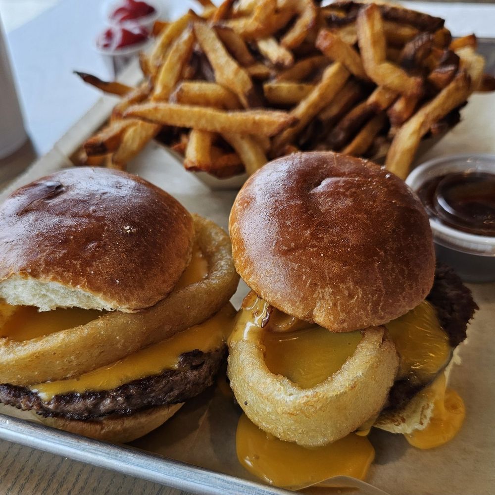 Sammy’s Sliders - Yellowstone Cowboy Sliders with hand cut fries - New American Near Me - Winston-Salem, North Carolina Sammy’s Sliders - Yellowstone Cowboy Sliders with hand cut fries - New American Near Me - Winston-Salem, North Carolina