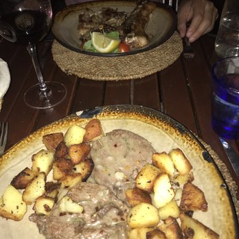 La Vecchia Locanda - Steak and potatoes - deeeelish, lamb was just so-so. - Italian Near Me - Rome, RM