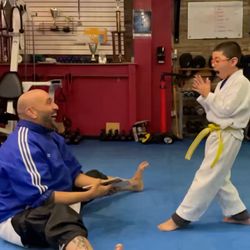 Ultimate Kicks Taekwondo  - Javier surprised board break