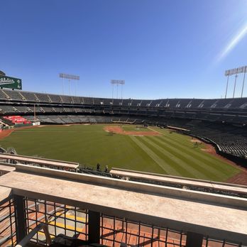 Oakland-Alameda County Coliseum - View from left field - Stadiums & Arenas Near Me - Oakland, California Oakland-Alameda County Coliseum - View from left field - Stadiums & Arenas Near Me - Oakland, California