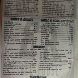Back Road Ale house - Menu 1