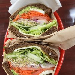 My Lunch Spot - Veggie sandwich (no mayo) on squaw
