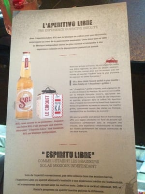 Menu photo 5 La Mezcaleria Paris, 75 Menu photo 5 La Mezcaleria Paris, 75