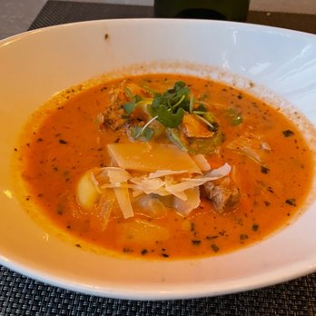 Fourk Kitchen - Lincoln - Chicken tortellini soup (tomato basil). Yum!! - American Near Me - Lincoln, California