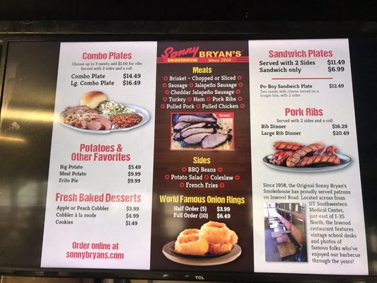 Menu photo 3 Sonny Bryan's Smokehouse Dallas, TX