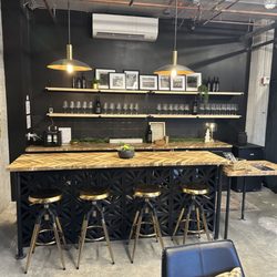 Beautiful bar area at the new Alluvium Cellars tasting room in Kenmore!