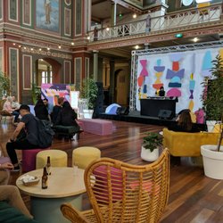 Finders Keepers Market - Music stage and seating