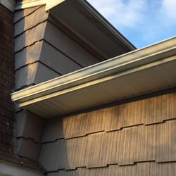 North Jersey Gutter Service - New 5" White Gutter,New Vinyl Soffit,Aluminum Wrapped Facia,New Raintrap S Lock Gutter Guards!