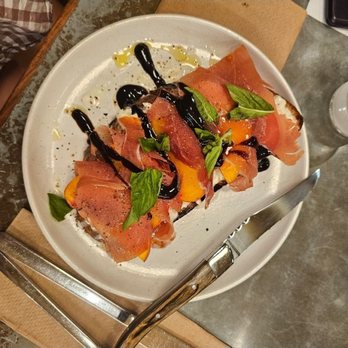 Model Bakery - Peach Prosciutto toast (to my knowledge lol) - Bakeries Near Me - Walnut Creek, California