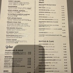 Antone's - Drink menu
