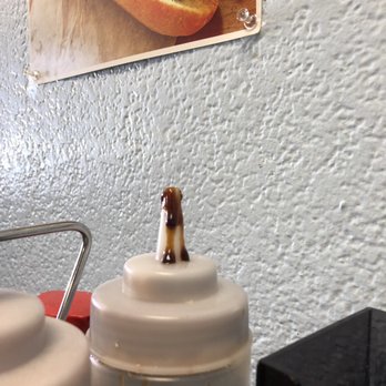 Pho Express - Sauce gunked around the nozzle - Vietnamese Near Me - Panama City Beach, Florida Pho Express - Sauce gunked around the nozzle - Vietnamese Near Me - Panama City Beach, Florida