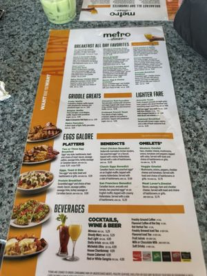Menu photo 1 Metro Diner Gainesville, FL