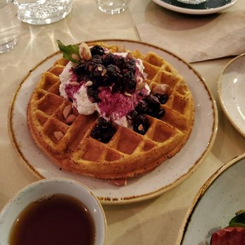 Two Hands - Lemon Poppyseed Waffle - Breakfast & Brunch Near Me - New York, New York Two Hands - Lemon Poppyseed Waffle - Breakfast & Brunch Near Me - New York, New York
