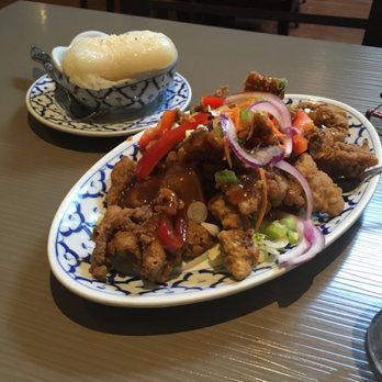 Bua Thai Restaurant - Crispy Tamarind beef and sticky rice delight - Thai Near Me - Etobicoke, Ontario