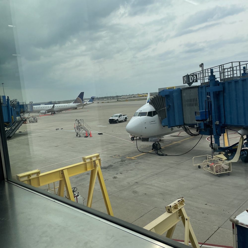 Alaska Airlines - Peeping out plane - Airlines Near Me - Detroit, Michigan