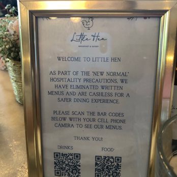 Little Hen - Menu QR code - Breakfast & Brunch Near Me - Weston, Florida Little Hen - Menu QR code - Breakfast & Brunch Near Me - Weston, Florida