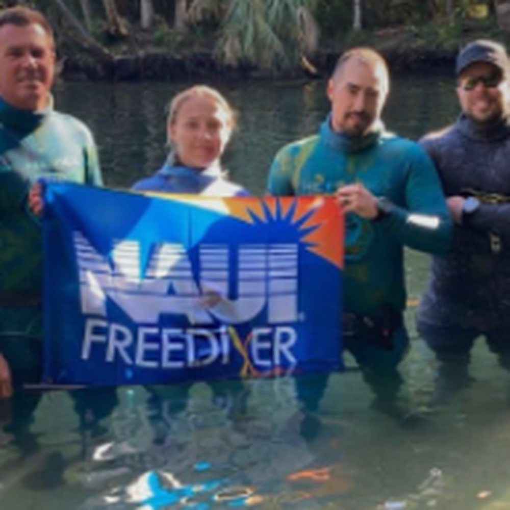 Finishing the Open Water component of our Freediving Instructor course Finishing the Open Water component of our Freediving Instructor course