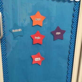 Pillars Academy - Classroom door with toddlers names - Preschools Near Me - Mission Viejo, California
