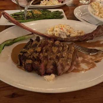 Town Hearth - Tomahawk 90 day dry age steak with voodoo sauce - American Near Me - Dallas, Texas Town Hearth - Tomahawk 90 day dry age steak with voodoo sauce - American Near Me - Dallas, Texas