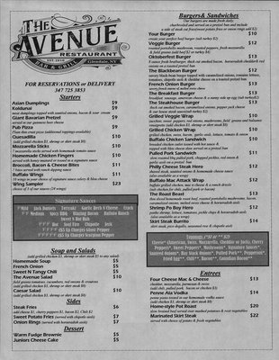 Menu photo 4 The Avenue Restaurant Glendale, NY Menu photo 4 The Avenue Restaurant Glendale, NY
