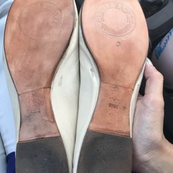 Burrell's Shoe Repair and Shine - My shoes were fixed to PERFECTION. I can't believe the beautiful work he did on my soles. I was jumping for joy when I saw them! HAPPY!