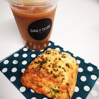 Daily Dose Coffee Bar - broccoli cheddar scone - Coffee & Tea Near Me - Toronto, Ontario Daily Dose Coffee Bar - broccoli cheddar scone - Coffee & Tea Near Me - Toronto, Ontario
